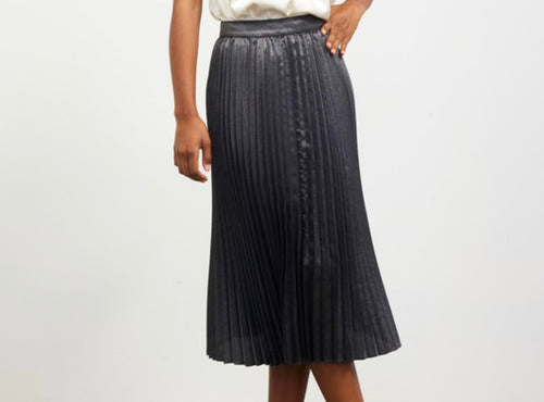 Sb Metallic pleats midi skirt