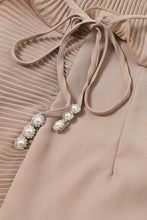 Load image into Gallery viewer, R  Ecru ruffles  cascade  maxi dress