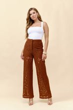 Load image into Gallery viewer, Tc lace trousers brown