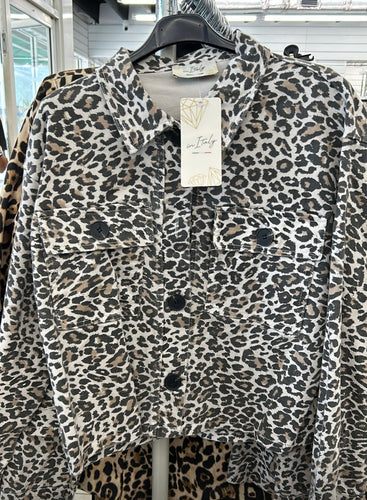 Lc leopard jeans jacket