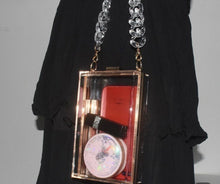 Load image into Gallery viewer, P acrylic box with clear chain