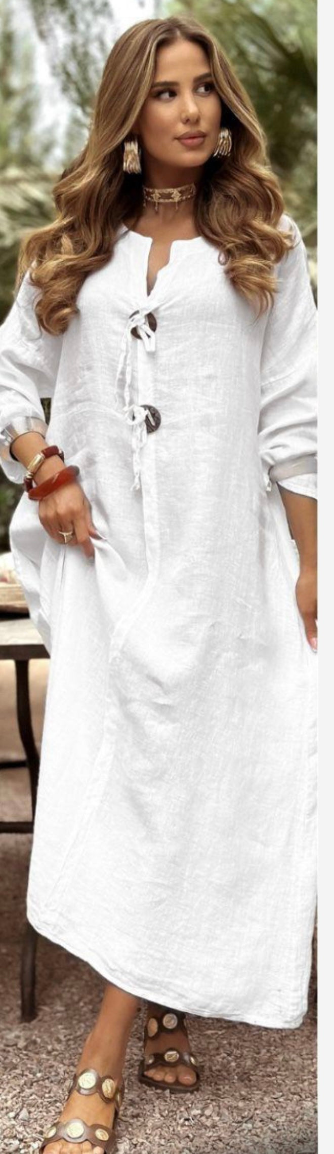 N linen dress