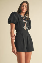 Load image into Gallery viewer, Eb crystal bow romper
