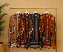 Load image into Gallery viewer, N satin leopard graphic print 2pcs pant set