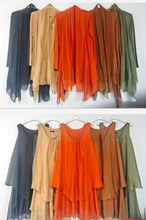 Load image into Gallery viewer, N 2pcs Layer silk dress/ cardigan