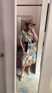 N shirt linen print dress
