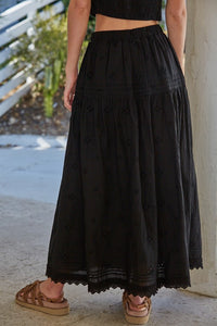 Bt eyelet maxi skirt
