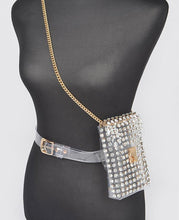 Load image into Gallery viewer, Hd Rhinstone  clear belt bag/chain