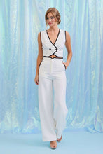 Load image into Gallery viewer, R Woven vest and pants with contrast details