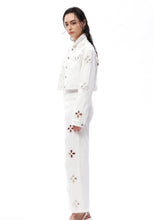 Load image into Gallery viewer, B high Rise straight white pants