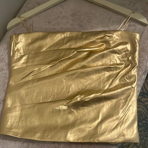 En Metallic tube top