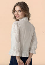 Load image into Gallery viewer, N bubble sleeve peplum top