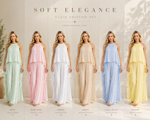 Load image into Gallery viewer, N 2pcs halter silk set