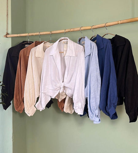 Lc  blouse tie in front