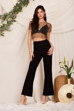 Load image into Gallery viewer, Eb black mesh top