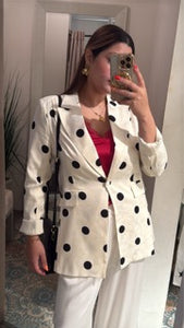 O polka dots blazer