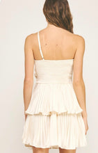 Load image into Gallery viewer, Sb bow satin dress with pleated skirt