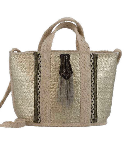 Ss Tote Jute Ivonne oro