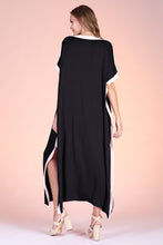 Load image into Gallery viewer, T contrast band kaftan dress