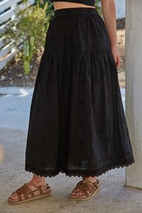 Bt eyelet maxi skirt