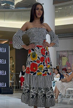 Load image into Gallery viewer, K 2pcs Flower/polka dots skirt set