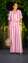 Load image into Gallery viewer, N 2pcs stripe pant set with belt