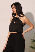 Load image into Gallery viewer, T Bubble halter top/color block pants