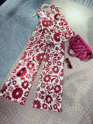 O flower burgundy 2pcs set