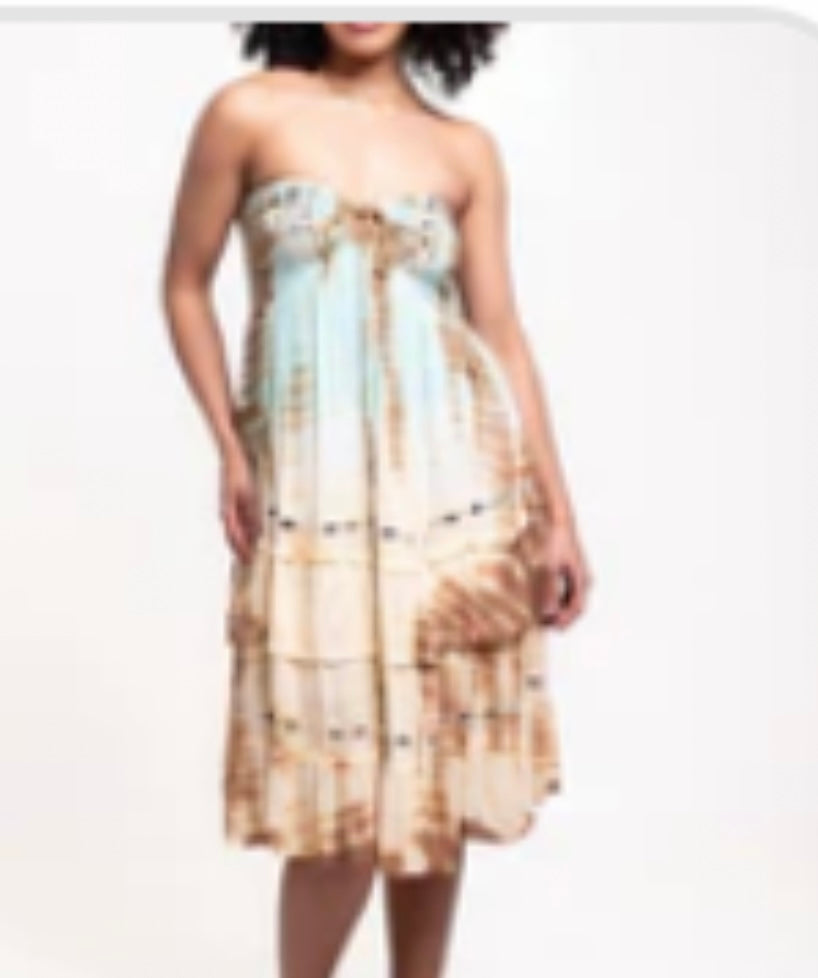 Bm strapless boho dress