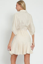 Load image into Gallery viewer, A Dolman sleeve button down dress
