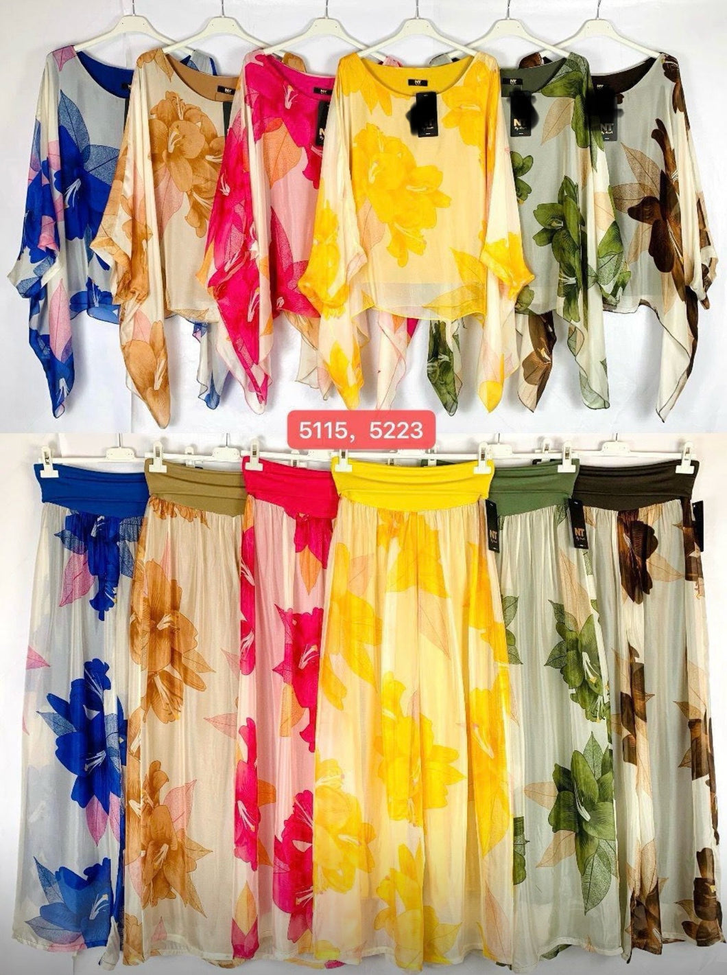 N silk print 2pcs set