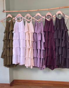 Lc ruffles linen dress