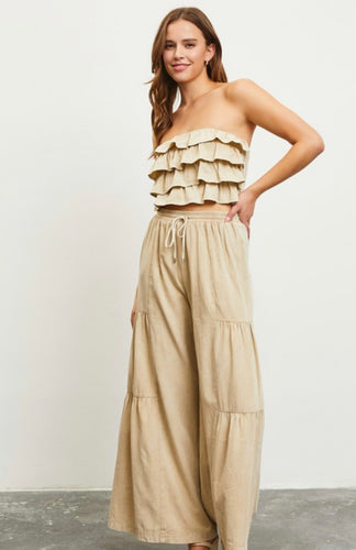 M Ruffle tube top