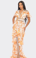 Load image into Gallery viewer, B Ruffles maxi dress