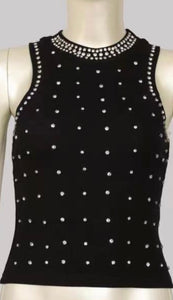 R Tank top with  gems