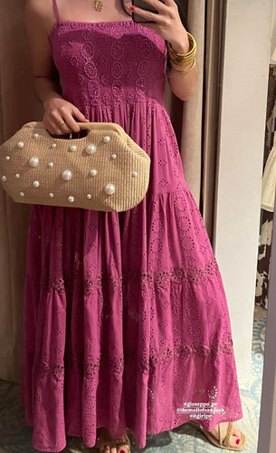 I clotilde  strappy maxi dress  purple