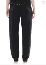 Load image into Gallery viewer, W Black sweatpants with silver studs