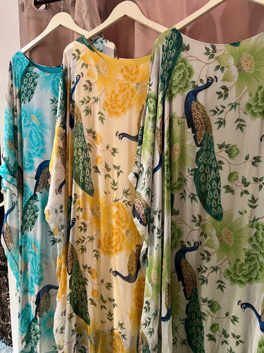 Nt Peacook print kaftan