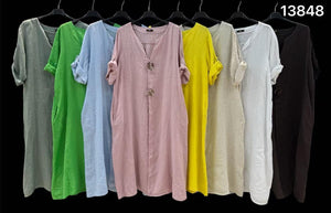 N linen dress