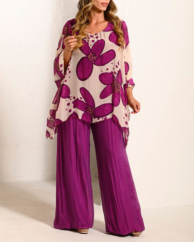 V print short tunic