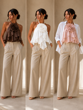 Load image into Gallery viewer, Lc ruffles halter flower top