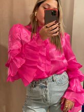 Load image into Gallery viewer, N Fushia ruffles top