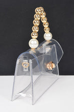 Load image into Gallery viewer, Hd beaded handle  transparent bag