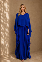 Load image into Gallery viewer, N 2 pcs maxi dress/chiffon cape
