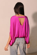 Load image into Gallery viewer, T silk caftan top with back band