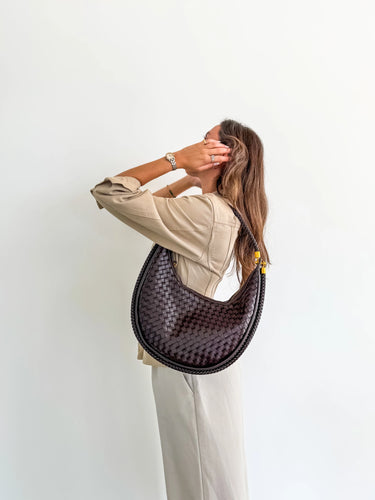 Bc woven hobo bag