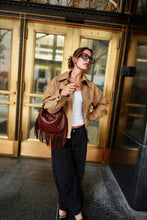 Load image into Gallery viewer, Bc fringe with metal handle bags