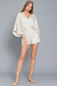 A sequence light pink romper