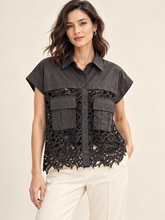 Load image into Gallery viewer, Gracia lace cotton shirt