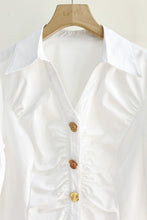 Load image into Gallery viewer, LR white crunch shirt gold bottoms